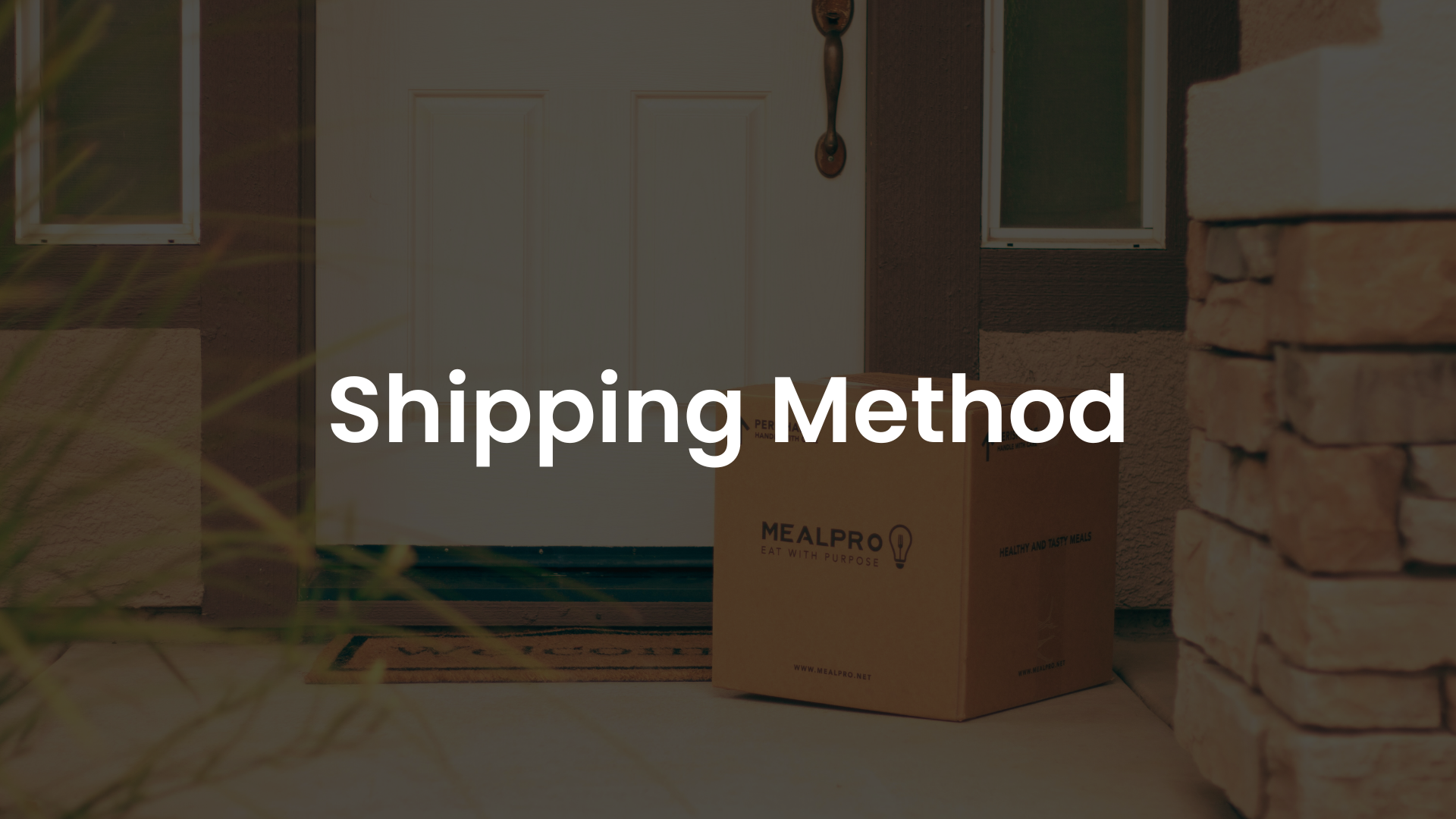 Set up your Shipping Method