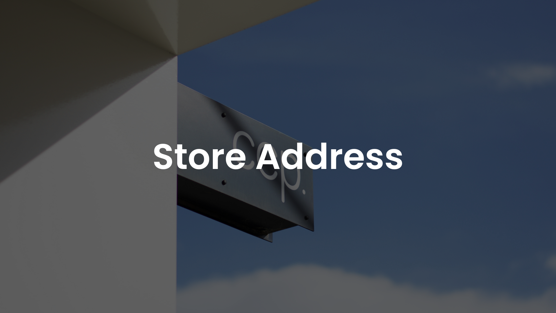 Manage Store Address